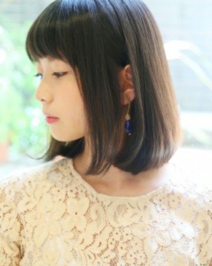 大人かわいい★厚めバングボブ